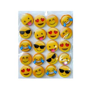 Emoji 20'li Yaka Rozeti